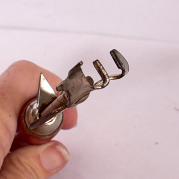 Vintage Manual Can Opener with Red Wooden Handle – Mid Century Kitchen Tool - Picture 3 of 4